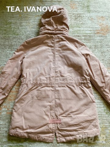 Дамска розова парка H&M, снимка 2 - Якета - 39604420