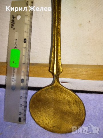 Стара ОГРОМНА КОЛЕКЦИОНЕРСКА ДЕКОРАТИВНА БРОНЗОВА ЛЪЖИЦА За ТЕМАТИЧЕН РЕТРО ИНТЕРИОР УКРАСА 42761, снимка 12 - Декорация за дома - 43919166