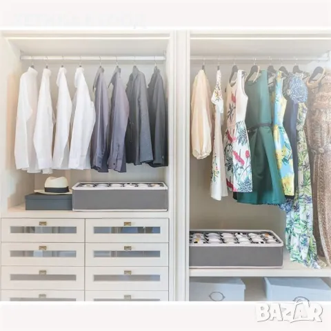 Сгъваеми Органайзери 4 броя за чекмедже, бельо, чорапи, снимка 6 - Органайзери - 49728805