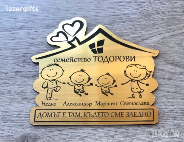 Нов модел, персонализирана табела за врата. СУПЕР ЦЕНИ 