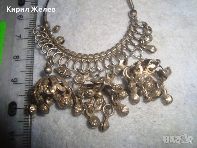 ПОСРЕБРЕНА ЕТНОГРАФСКИ ВЪЗРОЖДЕНСКИ СТИЛ ОБЕЦА НАКИТ ВИСУЛКА от НЕРЪЖДАЕМА СТОМАНА 31626, снимка 5 - Антикварни и старинни предмети - 38055408