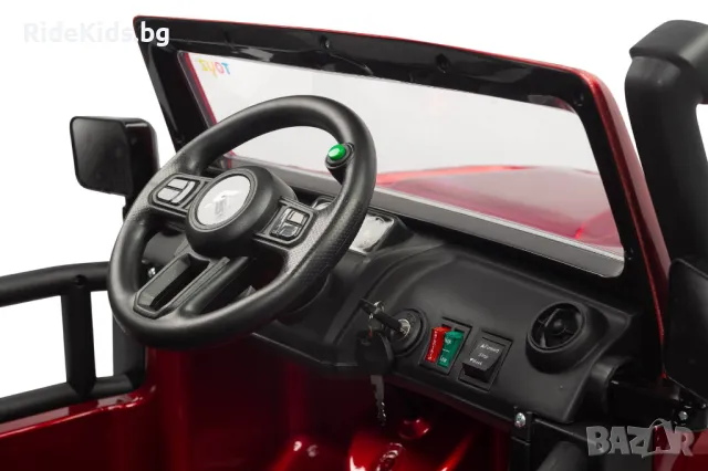 Офроуд акумулаторен автомобил RINGO – 4x4, до 100 кг, с дистанционно и LED, Червен, снимка 15 - Детски велосипеди, триколки и коли - 49971598
