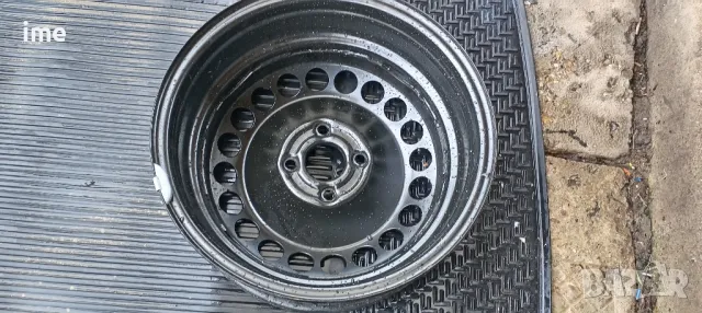 1бр. нова железна джанта 6J15 ET39. 4x100мм. Свалена от Opel Meriva. Става и на Corsa, Astra и др., снимка 4 - Гуми и джанти - 49911705