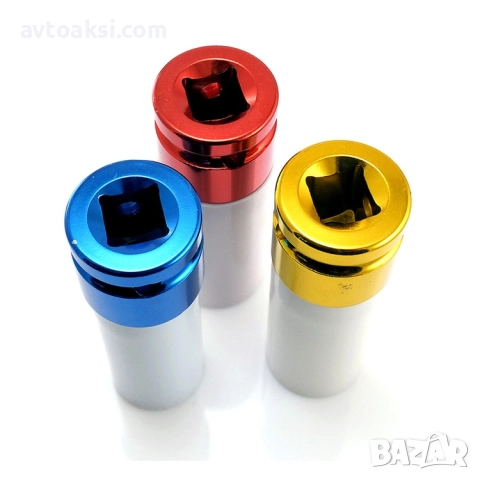 Комплект 3 ударни вложки със защита за алуминиеви джанти с тефлон 17-21мм, снимка 2 - Аксесоари и консумативи - 52886351