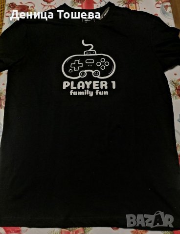 Мъжка тениска PLAYER1 family fun размер М 