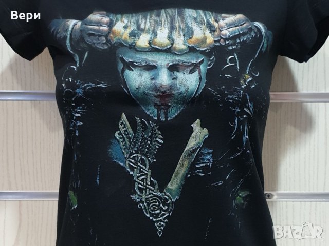 Нова дамска тениска с дигитален печат на сериала Викинги, снимка 2 - Тениски - 28271670