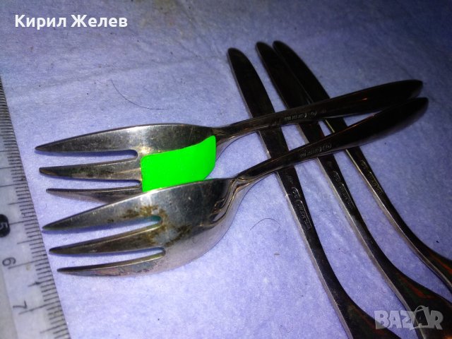 WILKENS 90 Пет СТАРИННИ АНГЛИЙСКИ МАРКОВИ ДЕБЕЛО ПОСРЕБРЕНИ 90 МИКРОНА АРИСТОКРАТИЧНИ ВИЛИЦИ 26970, снимка 6 - Прибори за хранене, готвене и сервиране - 43806751