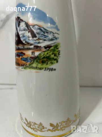 Сувенирна порцеланова ваза Bavaria, снимка 4 - Антикварни и старинни предмети - 49606196