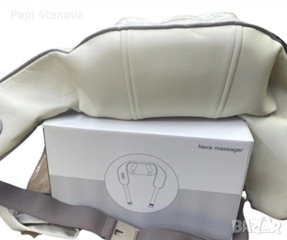Акумулаторен масажор с топлина за врат,гръб,рамена,крака,за мускулна релаксация, снимка 2 - Друга електроника - 51584093