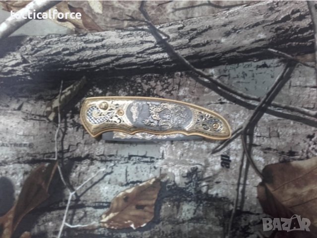 нож Златоуст-LYNX Russian gold plated , снимка 4 - Ножове - 43895962