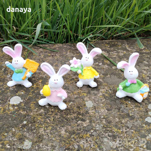 4618 Мини сувенир фигурка Зайче в подаръчна торбичка, снимка 8 - Декорация за дома - 44877277