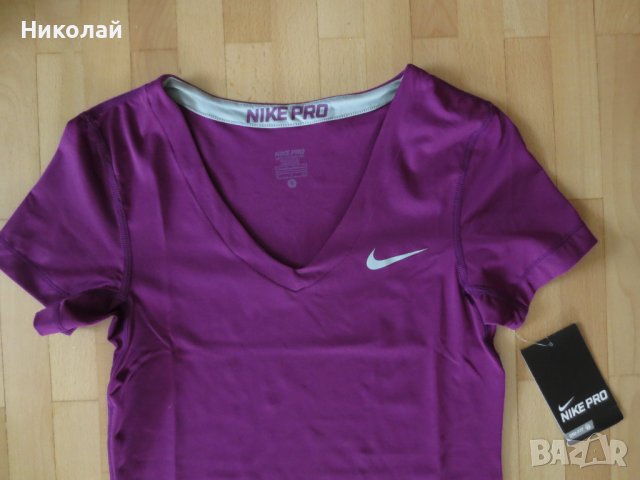 NIKE PRO SS V-NECK, снимка 2 - Тениски - 37353862