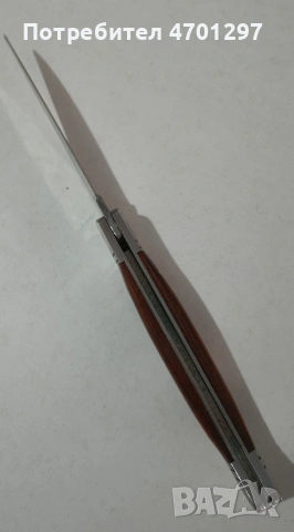 Джобно ножче от стомана и дърво. , снимка 2 - Ножове - 53121449