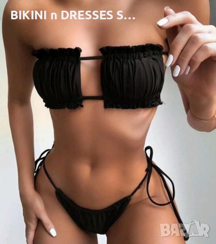 Бански черен оранжев цвят 2025, снимка 1