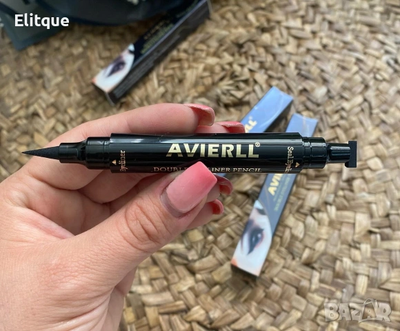 🖤 Очна линия 2 в 1 – писец + печат за перфектна очна линия, снимка 2 - Декоративна козметика - 53577543