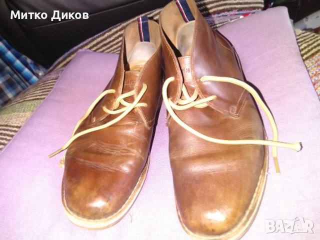 Tommy Hilfiger маркови мъжки високи обувки боти естествена кожа №41 стелка 26см