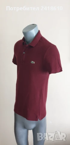 Lacoste Pique Cotton Slim Fit Mens Size 2 - XS - ОРИГИНАЛНА Тениска!, снимка 8 - Тениски - 50473504