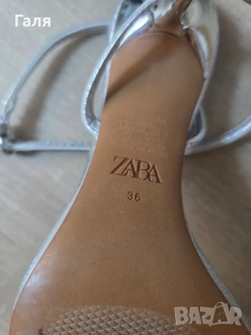 Сандали ZARA с панделка , снимка 4 - Сандали - 51149048