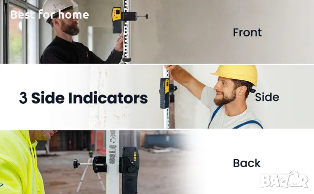 Лазерен приемник CIGMAN CLD 100, снимка 4 - Измервателни инструменти - 48457794