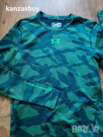 Under Armour ColdGear Jacquard Compression - мъжка фитнес блуза М, снимка 2 - Блузи - 52638851