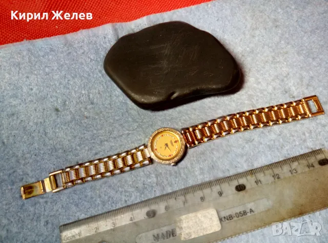 SAMSUNG QUARTZ JAPAN 18K GOLD ELECTRO-PLATED Лукс МОДЕЛ КВАРЦОВ ЧАСОВНИК САМСУНГ с ПОЗЛАТА 48412, снимка 7 - Дамски - 48148722