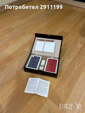 Карти и зарове, винтидж комплект