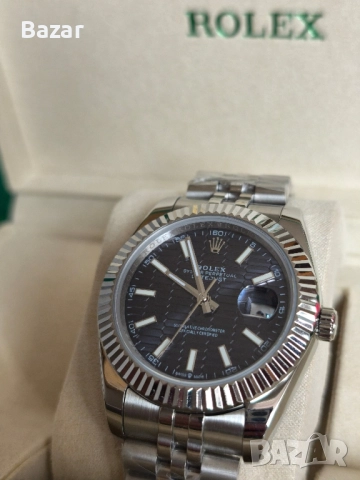 Rolex 41mm Dark blue Пълен Комплект Автоматичен Самонавиващ се механизъм топ изработка със sapphire , снимка 2 - Мъжки - 52466311