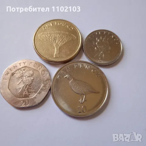 Монети от Гибралтар 2016 год.