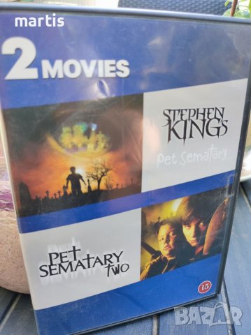 PET SEMATARY 1&2 DVD, снимка 1 - DVD филми - 37868228