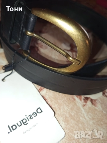 DESIGUAL Оригинал Нов Дамски Колан от Естествена Кожа с Етикет 110см. , снимка 18 - Колани - 52703290