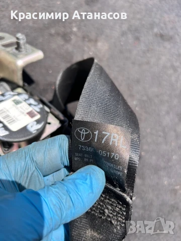 Предпазен колан заден десен за Тойота Авенсис T27 комби.73360-05170.609311300A, снимка 11 - Части - 46385156