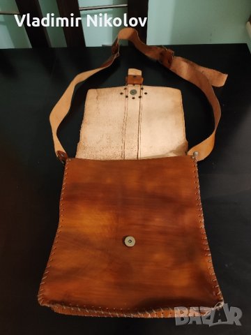 Италианска кожена чанта, снимка 5 - Чанти - 42967401
