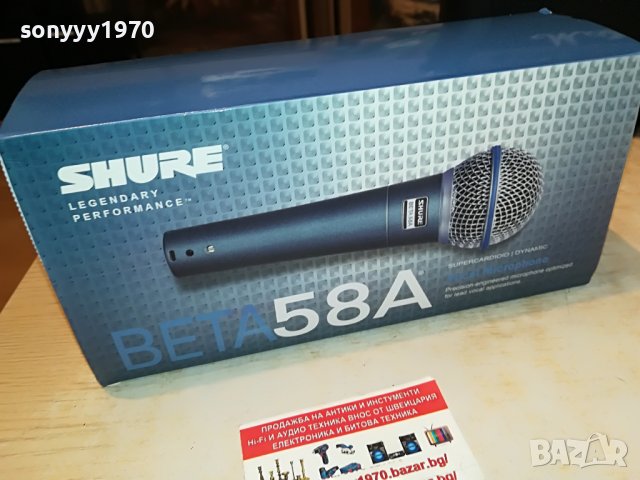 shure beta 58a profi mic-внос swiss 3005220933, снимка 11 - Микрофони - 36917602
