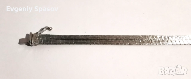 Сребърна Елегантна Гривна Винтидж Ръчна работа проба 800, снимка 5 - Гривни - 52649009