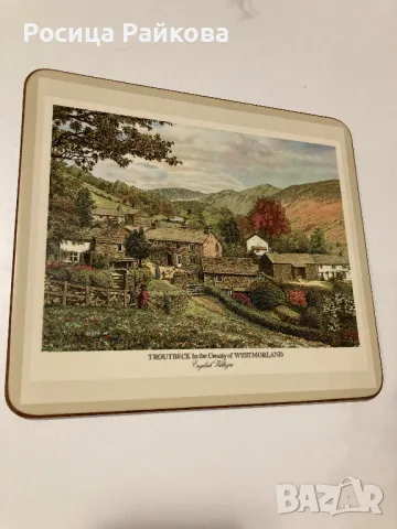 Подложки за горещи съдове “ English Villages , снимка 8 - Антикварни и старинни предмети - 48429536