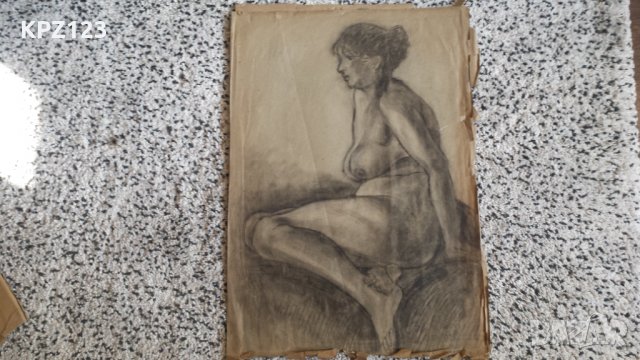 СТАРА ГРАФИКА ГОЛО ЖЕНСКО ТЯЛО