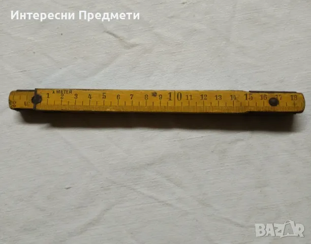 Стар Немски Дървен Метър