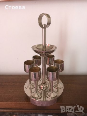 ретро комплект метални чашки -налични, снимка 3 - Антикварни и старинни предмети - 37439219
