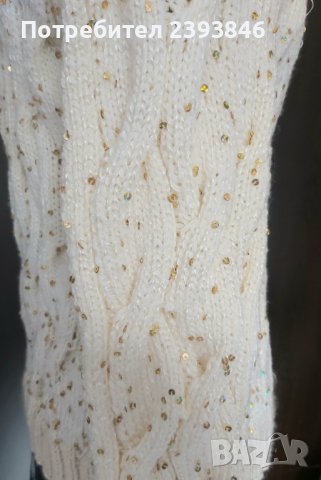Ръчно изплатен пуловер , снимка 4 - Блузи с дълъг ръкав и пуловери - 43321604