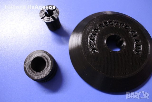 Черна клампа за грамофон, снимка 7 - Грамофони - 35405436