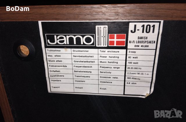Jamo  J-101 Studio monitor, снимка 10 - Тонколони - 43860411