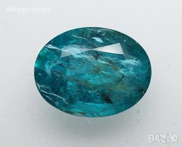 Рядък апатит в голям размер и зелено син цвят - 8.20кт.! Нов!, снимка 4 - Други - 50106351