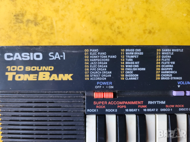 Keyboard Casio SA-1 синтезатор, запазен, работещ