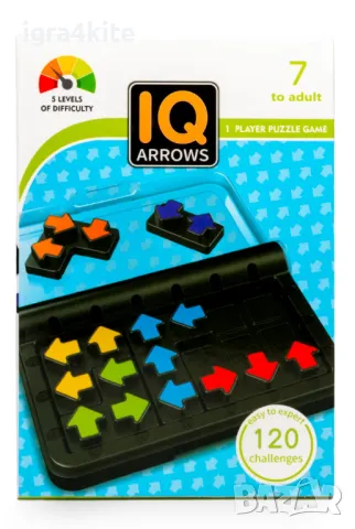 IQ Game IQ ARROW № 6 от 8 – Логическа игра със стрелки, снимка 4 - Образователни игри - 49909196
