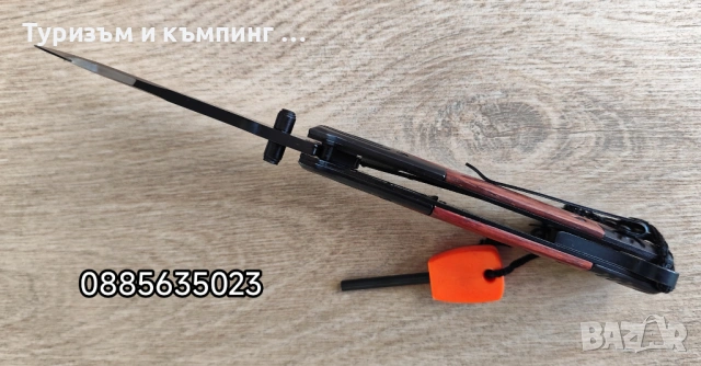 Сгъваем нож магнезиева запалка, снимка 12 - Ножове - 53035845