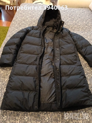 Яке с естествен пух тъмно синьо , снимка 14 - Якета - 52674232