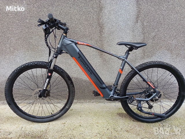 27.5 цола електрически алуминиев велосипед с 21 скорости усилени капли амортисьори предни като нов , снимка 9 - Велосипеди - 53372967