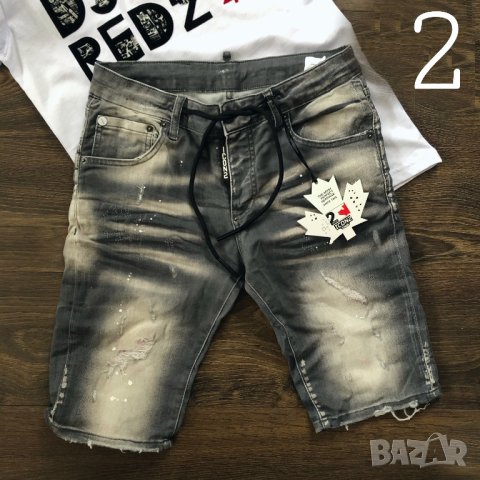 Dsquared мъжки къси дънки 2, снимка 2 - Дънки - 40483360