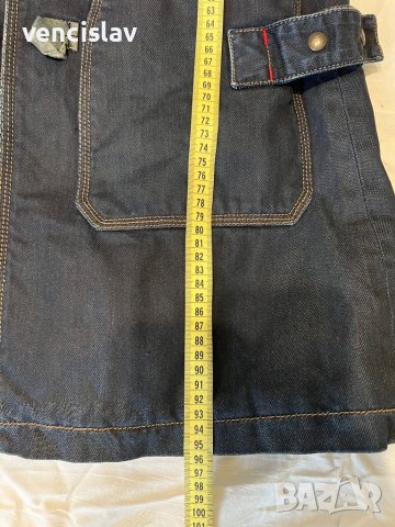 Дълга дънкова шуба, снимка 3 - Якета - 38453168