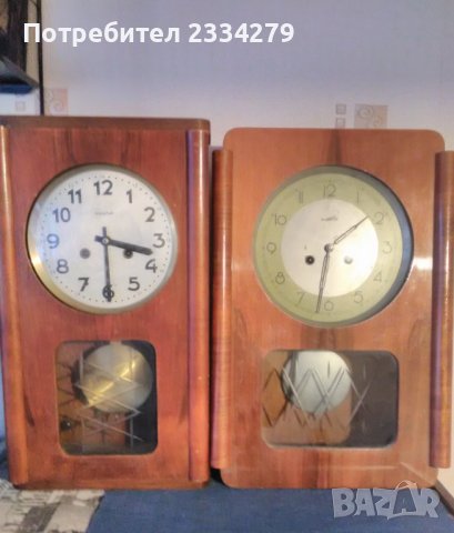 Стенни часовници,,Metron" механични с гонг.